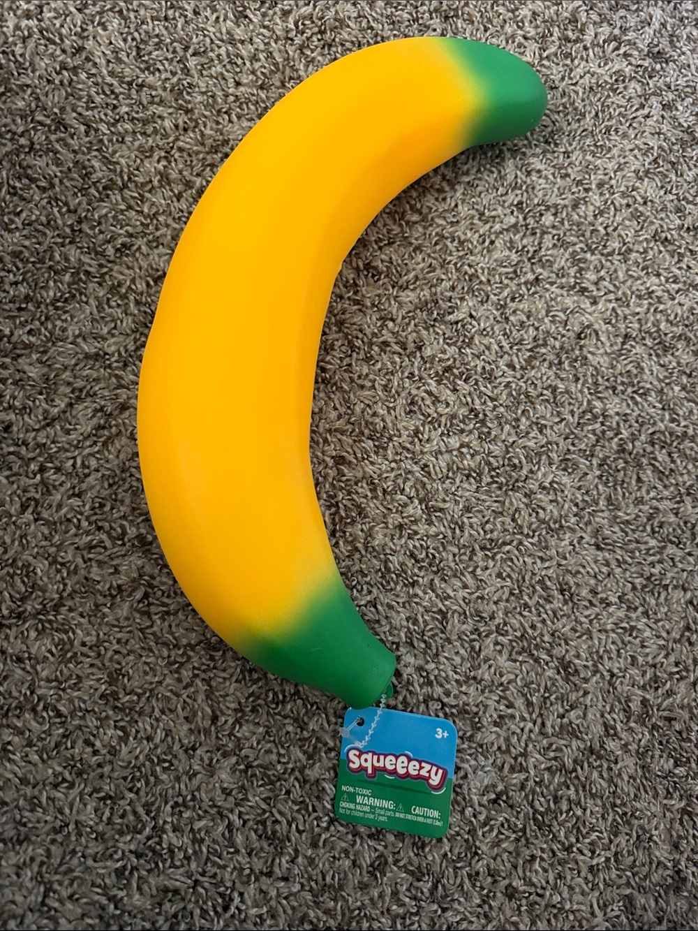 Sunny Days Squeezy Banana Squishy Toy TikTok Stress Relief Sensory Fun